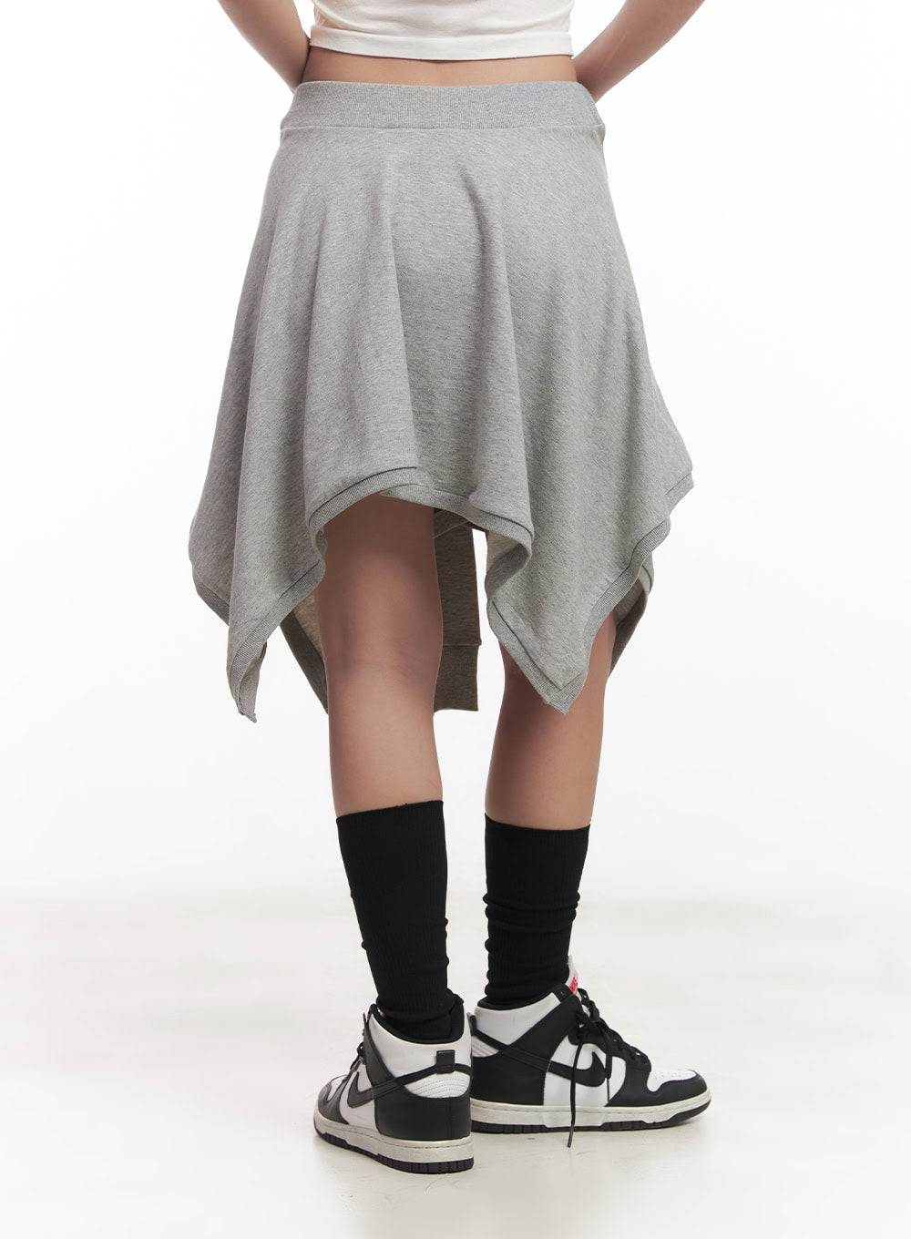 Tied Layering Handkerchief Midi Skirt CA521